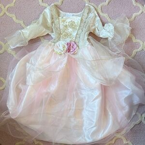 Great Pretenders golden Rose princess dress size 3-4 NWOT